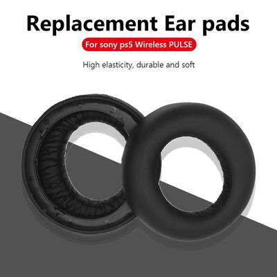 1 Pair Ear Pads Protein Leather Replacement Ear Pads Ear Cushions Cover Ear Pads Cushions for Sony PS5 Pulse 3D Wireless Headset