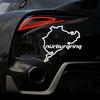 Nurburgring Sticker Funny Car Track Window Decal Racing Nurburgring Track Sticker Decoration
