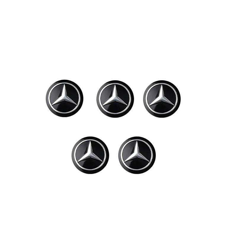 

GLC GLB 5/10Pcs 14mm Car Key Emblem Stickers Auto Control Key Logo Decals For Mercedes Benz AMG W203 W206 W220 W205 W211 W212 W