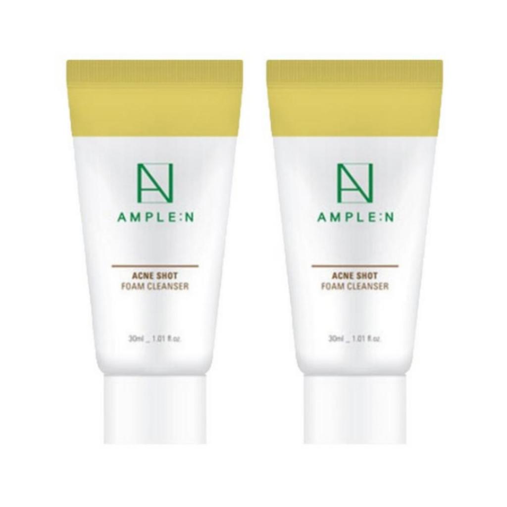 AMPLE:N Acne Shot Cleansing Foam, 30 mL — 2 Units
