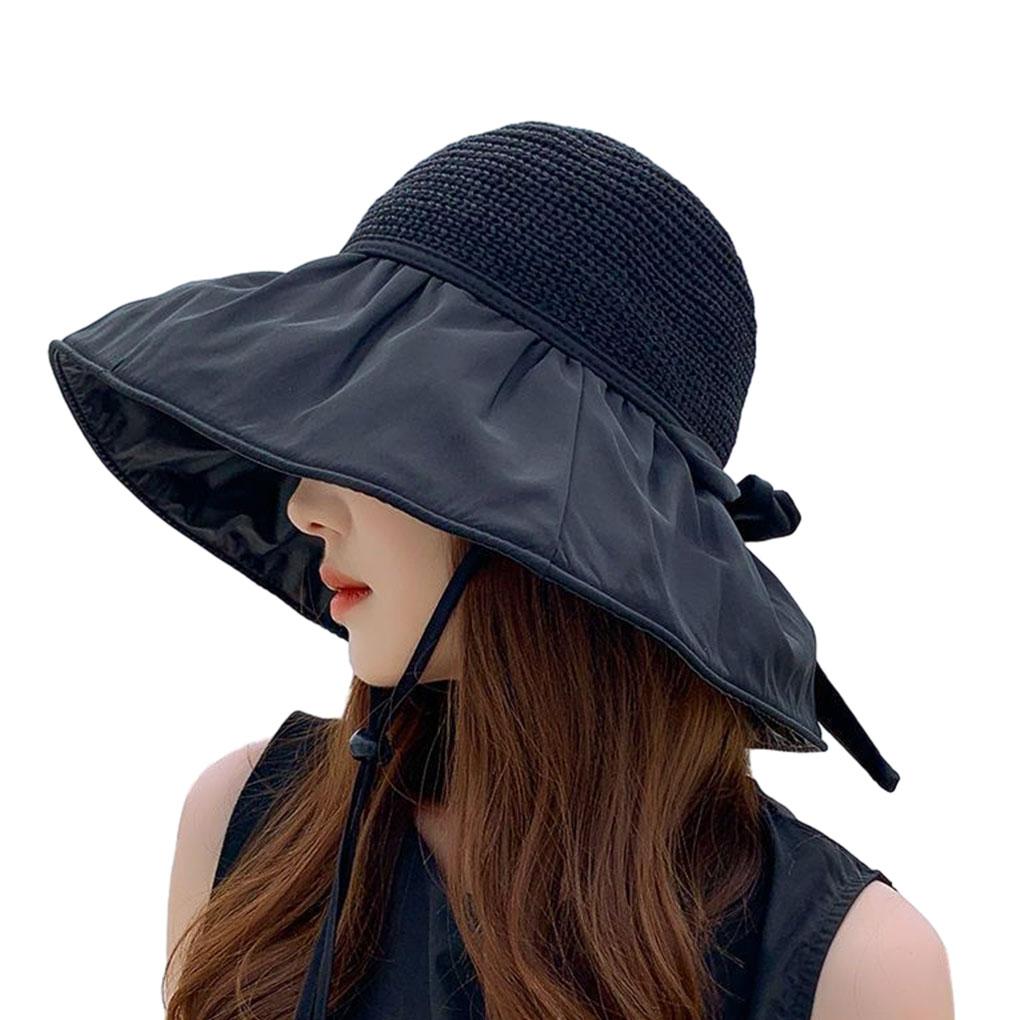 Skin Harmful UV With Anti Ultraviolet Sun Hat With Large Brim On Both Sides In Summer Breathable Sun Hat Bucket Hat