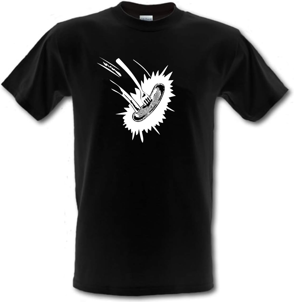 Grange Hill Exploding Sausage Cult TV Series Retro Eighties Heavy Cotton t-Shirt XS чёрный