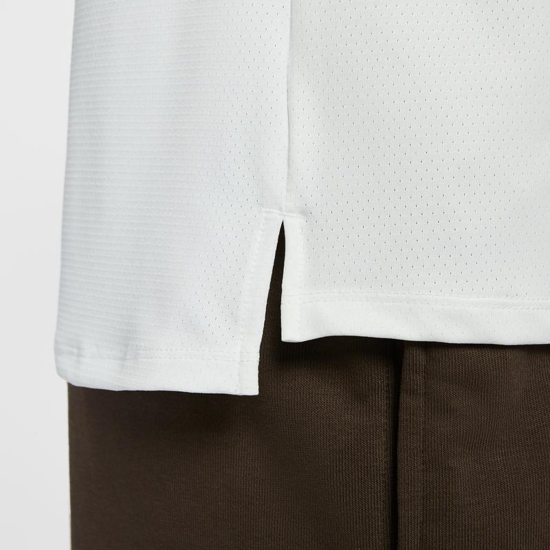 Nike Color Block Round Neck Short Sleeve T-Shirt Men Tops Off-White Brown FZ9846-259