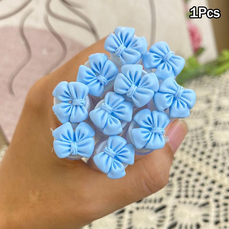 

1 шт. Красочные тубы для щеточек для ресниц с бантиком, с кристаллами, палочки для туши для ресниц, расческа для бровей, аппликаторы-спонжики, инструменты для макияжа синий