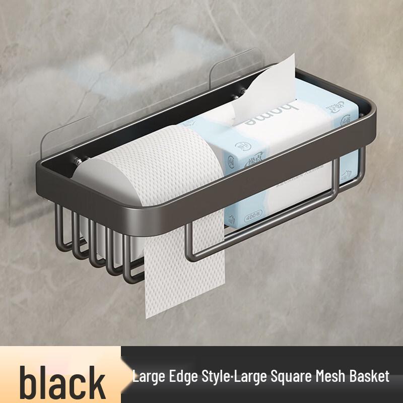 LIEI Bathroom Shelf with Toilet Paper Holder