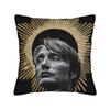 Mads Mikkelsen Hannibal Vtipný povlak na polštář Měkký povlak na polštář do kanceláře, auta, domácí dekorace Moderní povlak na polštář