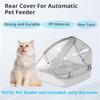 2025 Trend Rear Cover For Automatic Microchip Prevents Persistent Pet From Getting Food From The Back Of The Feeder
