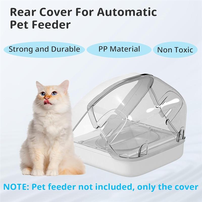 2025 Trend Rear Cover For Automatic Microchip Prevents Persistent Pet From Getting Food From The Back Of The Feeder