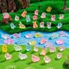 Set of 10 Miniature Mice Colorful Resin Figurines for Creative Cake Toppers Whale Cattle Kitten Shape