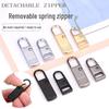 Tool-Free Detachable Metal Zipper Pull Tab for Suitcases and Bags