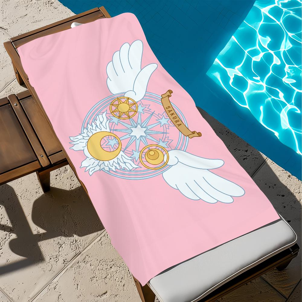 C-cardcaptor cute anime Towel Beach S-sakura Quick Dry Soft Pool Towels Gift for Travel Gym Shower Camping sports