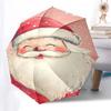 Santa Claus Christmas Festival Gift Umbrella - Automatic Opening & Closing, Foldable Design, Iron Frame, Outdoor Use, Suitable for Fans, Tra