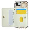 For iPhone 16e Case Kickstand Rhombus Leather+TPU Phone Cover with Shoulder Strap