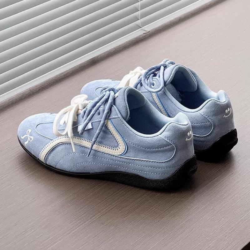 

Версия из овчины~ синие туфли Dexun женские 2025 новые ретро кожаные универсальные спортивные и повседневные туфли на плоской подошве туфли «Форрест Гамп» 38 синий