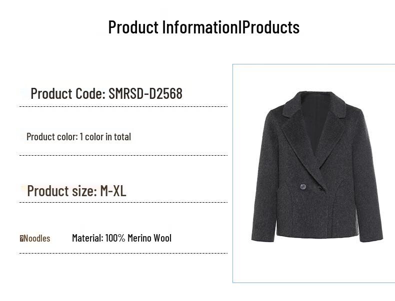 G·TENNA Damen Kurzmantel aus Wolle