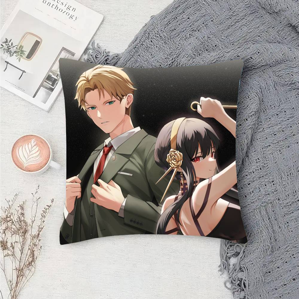 Anime S-Spy X Family Pillow Case Sofa Cushion Cover Room Home Decoration