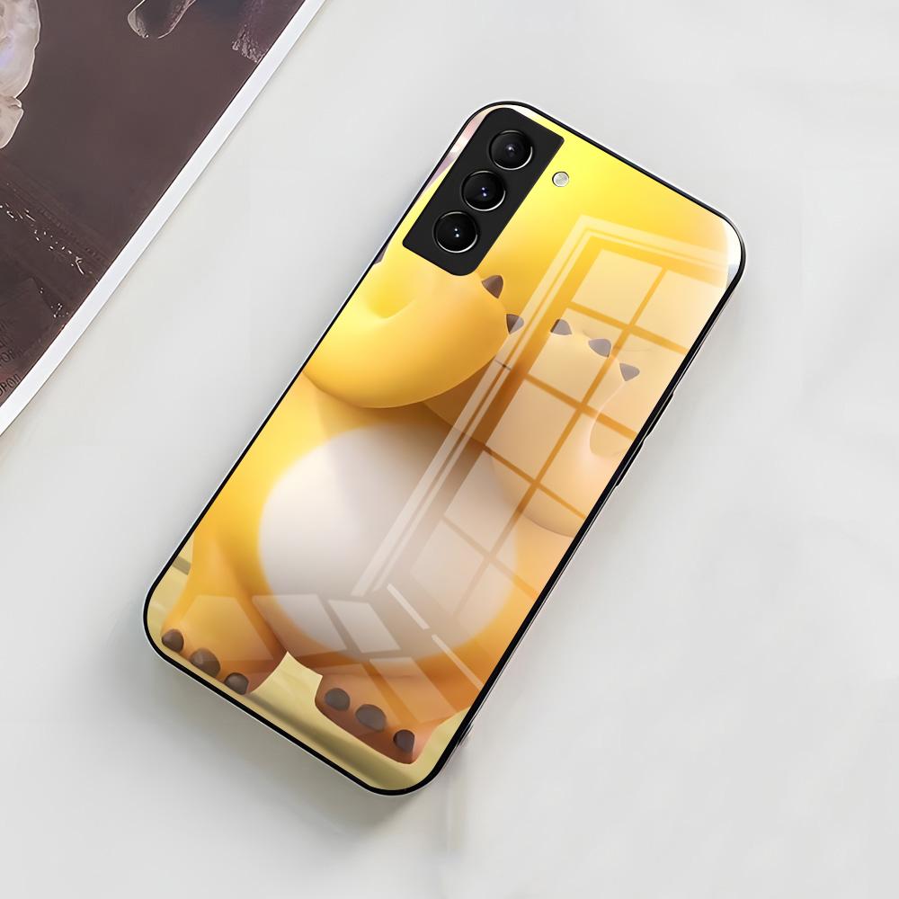 C-Cute N-Nailong Phone Case For Samsung A56 A36 A26 A16 A15 A25 A35 A55 A14 A34 A24 A54 Glass Case