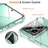 Für Xiaomi 14T / 14T Pro Airbag Fallsichere ultradünne HD-klare transparente kristallweiche Silikon-TPU-Hülle