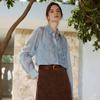 ELLE Women's Heavy Lace Lyocell Tencel Shirt