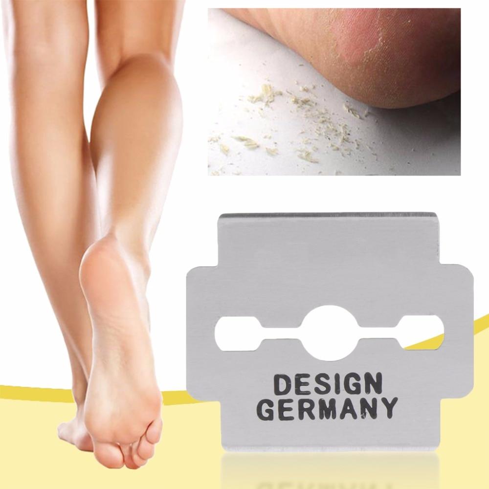 10 Stücke Silber Carbon Stahl Ersatzklingen Für Harte Haut Entferner Hand Fuß Datei Fußpflege Pediküre Maschine