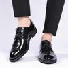 New Men's Genuine Leather British Style Derby Shoes - Breathable, Fashionable, Casual, and Formal.