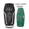Compatible 5-Button Ford Lincoln Smart Key Remote Control 433.92MHz, 49 Chip