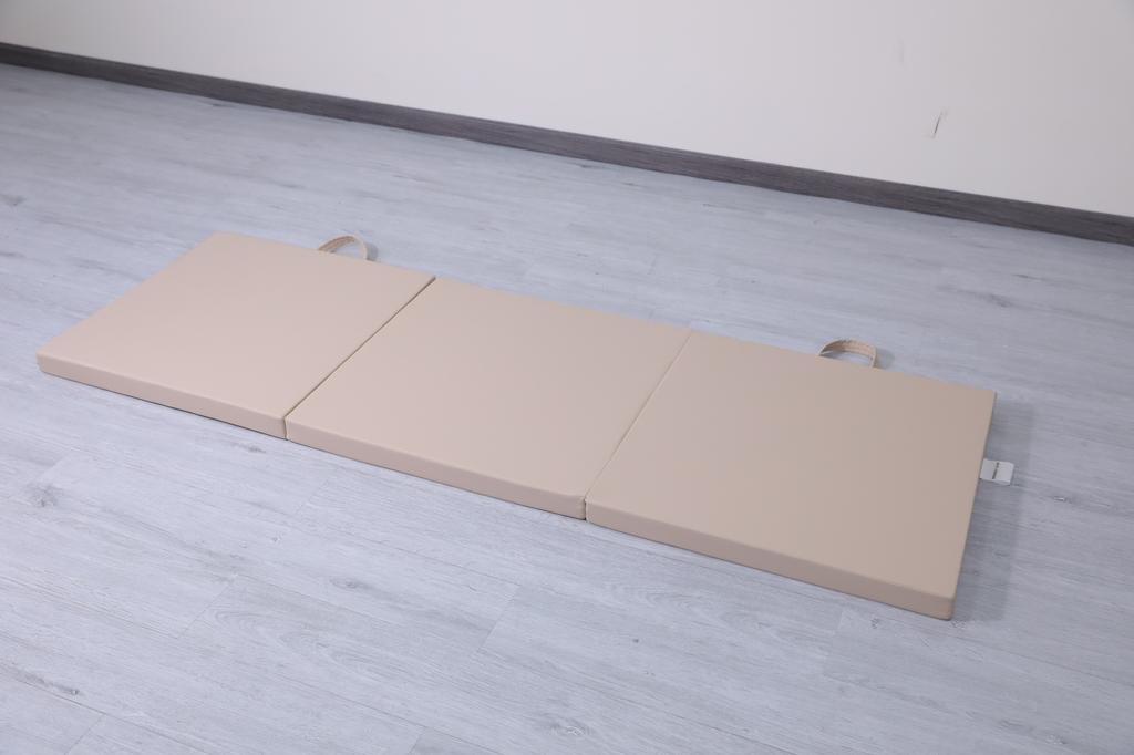 Gymnastic Mattress Satellite 180x60x5 Cm Three-piece - Brown