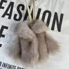 Clothing-Shaped Faux Rabbit Fur Keychain Multipurpose Plush Bag Charm  Decoration