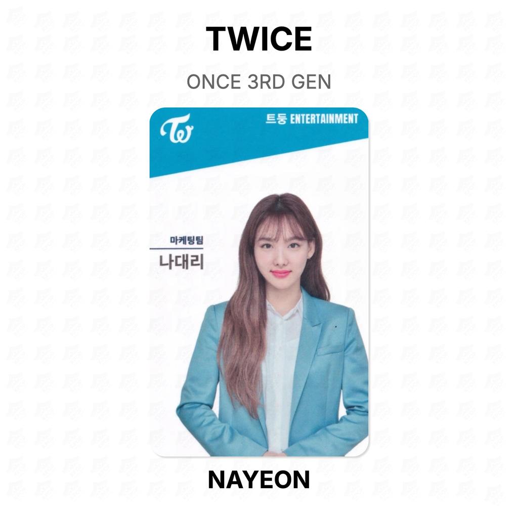 Twice ONCE 3RD GEN Official Photocard