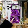 Phone Case: 2D Flat Design Suitable for iPhone 18 17 16 15 14 13 Pro Film Protective Case, Couple Style, Swirl Galaxy, Christmas and Halloween Holiday