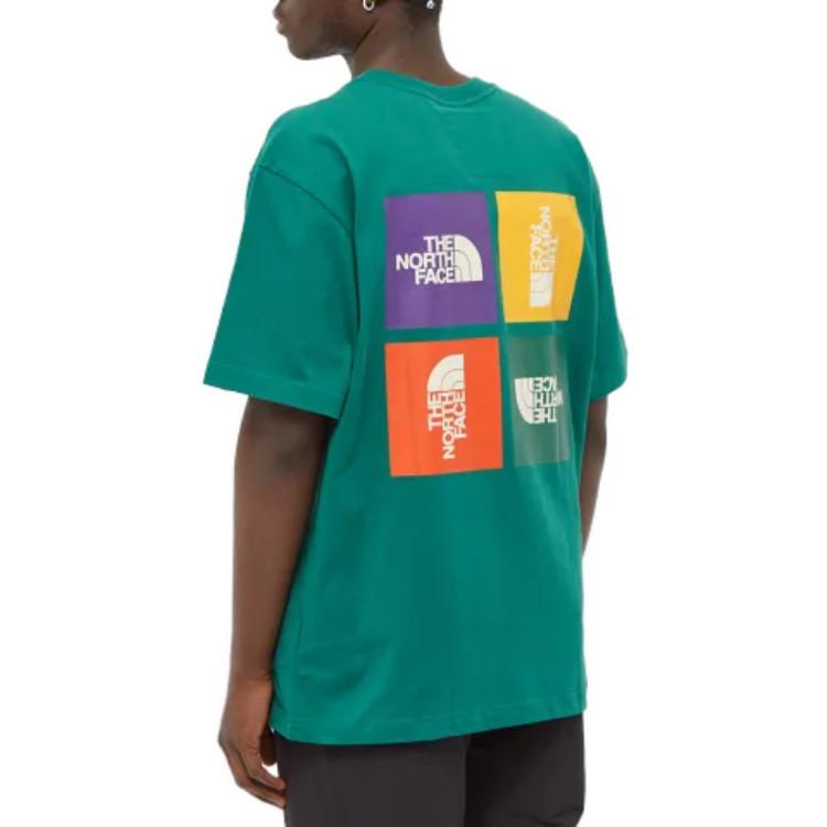 THE NORTH FACE T Shirts Men's Green Crew Neck Moderate NF0A5EIKNL1