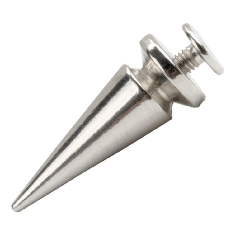Clous à pointes Rivets Métal Argenté Rivets Décoratifs Punk, 10 Pièces Rivets Pointus à Visser Boucles Bouton Gothique pour Artisanat DIY