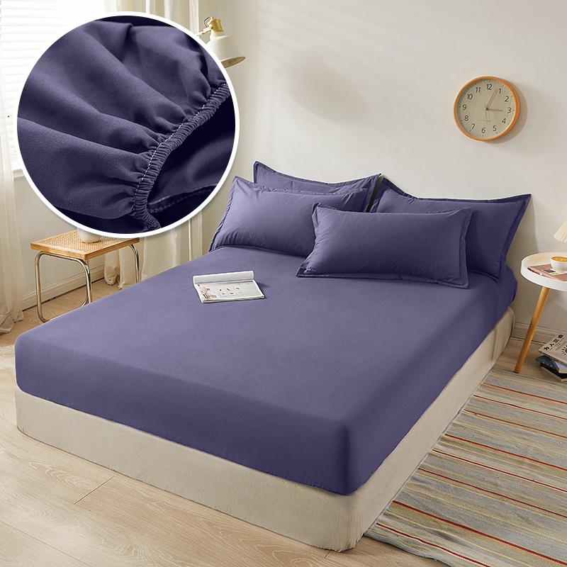 Baumwoll Spannbettlaken mit Gummibändern Rutschfest Verstellbare Matratzenbezüge für Einzel-, Doppel-, King- und Queen-Bettbezug 140/160/200CM