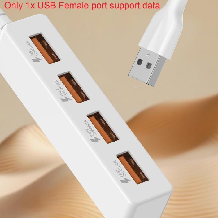 4 in 1 USB2.0 Splitter Cable for Charging USB Male to 4 USB2.0 Female Extender Cable Data Charging Split Adapter