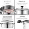 ASD 28cm 3-Layer 304 Stainless Steel Steamer Pot