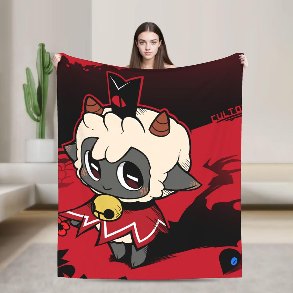 Cult of the Lamb Warm Soft Blankets Picnic Plush Throw Blanket Fashion Home Decor Flannel Bedspread Sofa Bed Cover