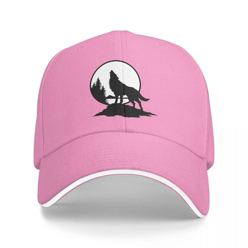 Wolf Heulen Eines Wolfes Baseballkappen Snapback Baseballmützen Atmungsaktiv Lässig Kappe Outdoor für Männer und Frauen