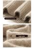 Lekasha Women's Mink Cashmere Knit Pullover - Half-High Neck, Autumn/Winter Loose Fit.