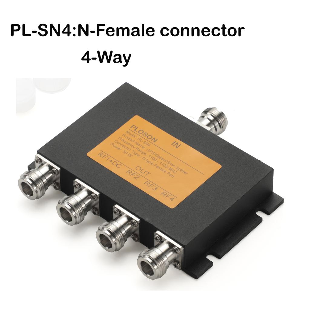 PLOSON GPS/Galieo/Gnss 2-Ways/3-Way/4-Way Antenna Power Splitter 1100-1700MHz GPS Antenna Splitter Divider for Ship Marine
