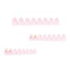 24 Artificial Nail Plastic 3D Floral Press On Nail Reusable Fake Nail Stickers For Weddings Dates And Office Event