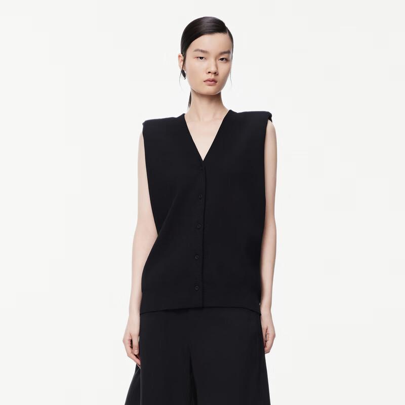 JNBY V-Neck Loose Knit Vest