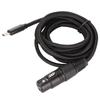 HIFI Type C Microphone Audio Cable Plug and Play USB Mic Recording Cable  Tablet