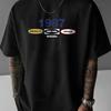 1987 Retro New York Printed Men's Casual Trendy Fashion Crew Neck T-shirt for Summer New Loose Size Men's Couple T-shirt
