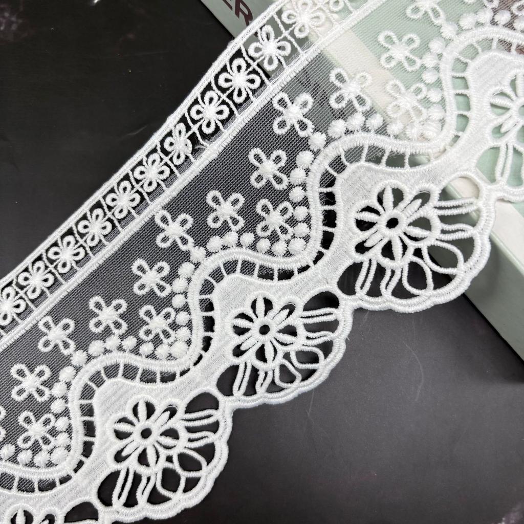 Water-Soluble Lace Milk Silk Embroidered Lace, Dress Women'S Clothing Children'S Clothing Hem Hollow Decoration