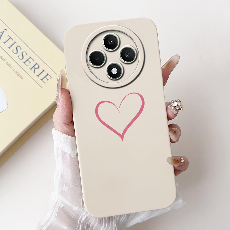 For OPPO Reno 12F 5G Case 2024 Fashion Pretty Girls Soft Liquid Silicone Shockproof Cover For OPPO Reno12 F 4G Reno 12 FS Bumper