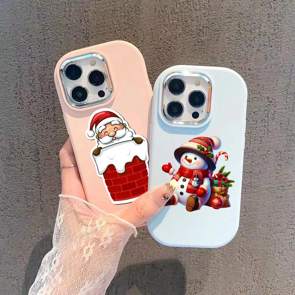 N101 Веселые рождественские художественные мягкие чехлы для телефонов Samsung S24 S23 — фото 3