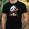 Mens Christmas Panda Theme Cotton T-Shirt Size XS To 5XL-