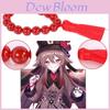 2pcs Genshin Impact Hu Tao Bracelet Red Agate Beads Stunning Cosplay Jewelry Decor For Fans