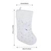 New Snowflake Christmas Knitted Socks Large Capacity Christmas Stockings Hanging Embroidered Candy Bag Window Fireplace Decor