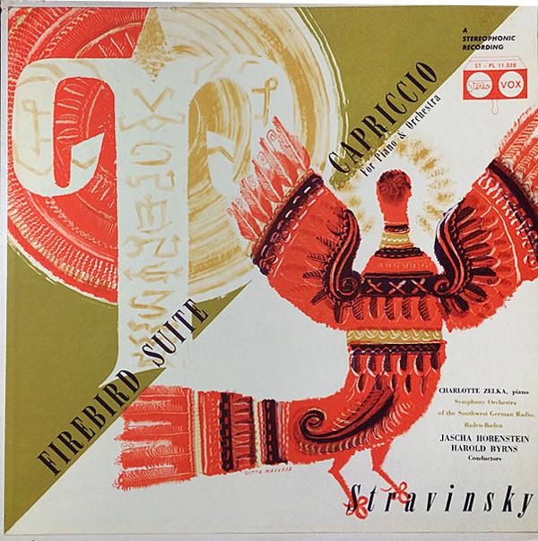 

LP Record IGOR STRAVINSKY Firebird Suite Capriccio STPL11020 VOX 1958 US Classical Used